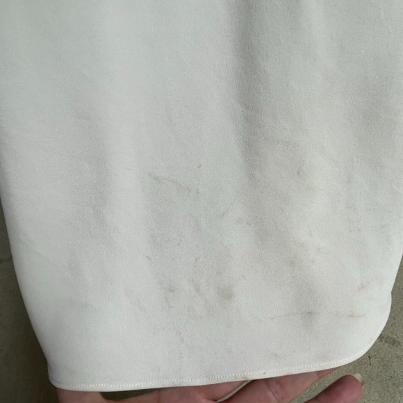 Nicole Miller "Nina" Design Silk Ivory and Lace Wedding Gown with Train Size 4 - Picture 8 of 8